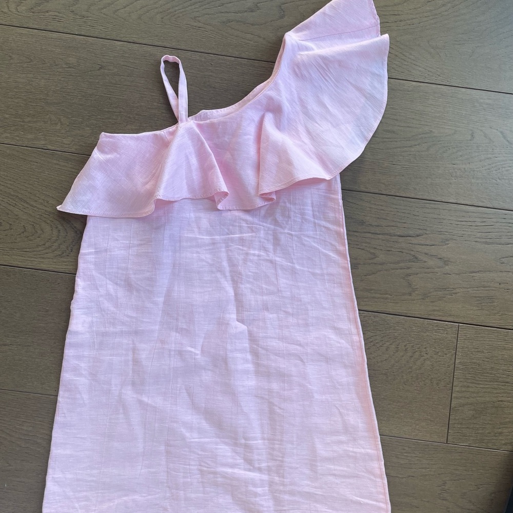 ZARA PINK LINEN DRESS!